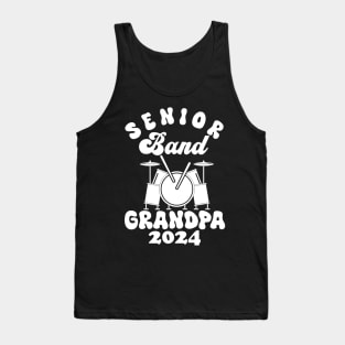 senior Band Grandpa 2024 Funny grandpa grandfather Tank Top